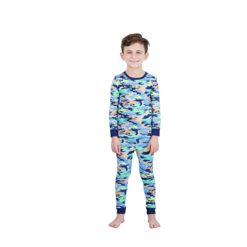 Sleep On It Boys 2-Piece Super Soft Jersey Long Sleeve Snug-Fit Pajama Set, 2 of 7