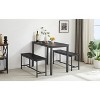 VYNXARIA Dining Table Set,Bar Table with 2 Dining Benches,Kitchen Table Counter with Chairs,for Kitchen Breakfast,Living Room,Party Room - 4 of 4