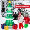 Tangkula 6FT Inflatable Christmas Tree Blow Up Xmas Tree w/ Treetop Star Colorful Candy Gift Box Built-in Bright LED Self-Inflating Holiday Decor - image 3 of 4