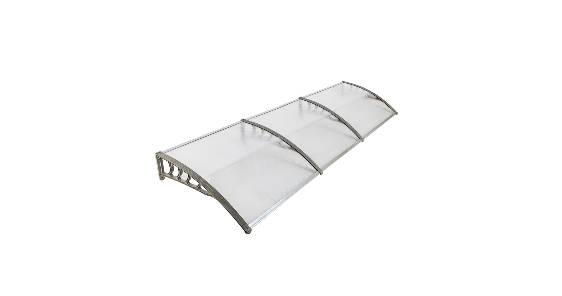 Karl Home | 116.5 in. W x 37.8 in. D Convex Patio Window Awning
