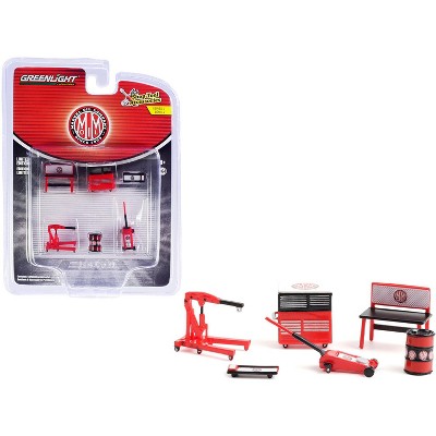 "Marvel Mystery Oil" 6 piece Shop Tools Set "Shop Tool Accessories" Series 4 1/64 Models by Greenlight