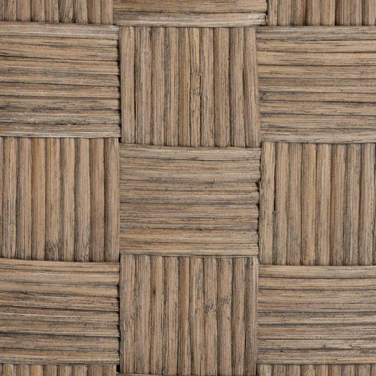bali & pari Fatima Natural Rattan Dining Chair with Cushion Gray Taupe/Black