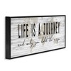 Stupell Industries Life Is a Journey Rustic World Map Framed Giclee Art, Black, 24" x 10" - 2 of 4