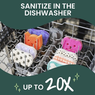 Scotch-Brite Purrfectly Clean Cat Sponge: Cellulose Material, Cleaning Tools and Accessories