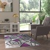 Emma and Oliver Contemporary Abstract Geometric Olefin Accent Rug in Gradient Shades with Natural Jute Backing - 2 of 4