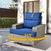 XIZZI Versatile Outdoor Rattan Sectional Sofa Set Collection, 8/9/10-Piece Set w/ Comfy Swivel Chairs, Perfect for Patio Relaxation and Entertaining - 3 of 4