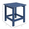Maggift Patio End Tables, Modern Decorative Side Tables, Stylish Design for Patio, Living Room, Indoor and Outdoor Use, Blue, 15"*15"*18" - 4 of 4