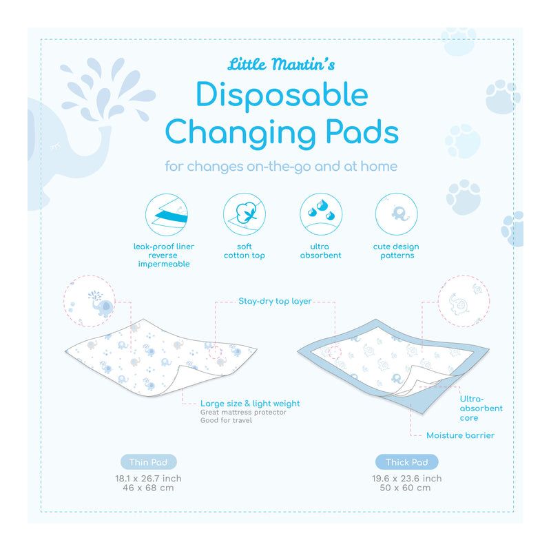 Little Martin's Disposable Changing Pads - 30 Counts, 3 of 7