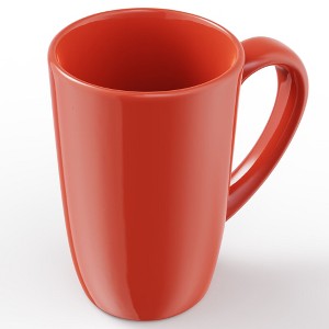 Omniware Teaz Cafe 18 oz Classic Mug - Vintage Inspired Stoneware Coffee Cup, Rustic Farmhouse Aesthetic, Dishwasher Safe (Simply Red) - 1 of 4