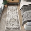 Washable Area Rug Vintage Living Room Rug Oriental Rug for Bedroom Non-Slip Retro Medallion Carpet Print Distressed Rug for Dining Room - 4 of 4