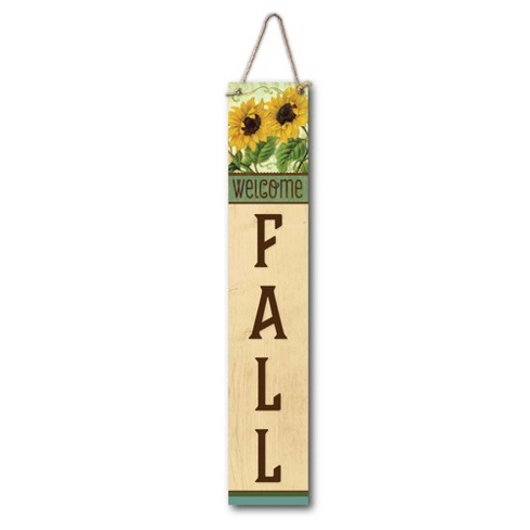 Courtside Market Sunflower Welcome 7x40 Hanging Artboard with Twine - image 1 of 2