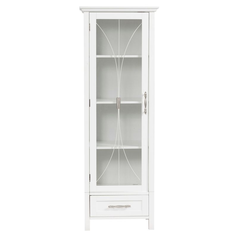 Teamson Home Delaney Freestanding Linen Cabinet, White, 1 of 10