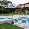 Mondawe 9 FT Patio Umbrella, Outdoor Table Umbrella with Push Button Tilt and Crank, Waterproof Market Umbrella with 8 Sturdy Ribs - 2 of 4
