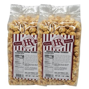 HR Poppin' Snacks 7 oz Peanut Butter Cookies Popcorn - Pack of 2 - 1 of 4