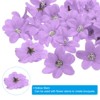 Unique Bargains Faux Silk Multi-layered Handmade Artificial Flowers Purple White Pink Bulk - 4 of 4