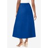 Jessica London Women's Plus Size Stretch Denim Jegging Skirt - 3 of 4