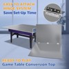 SEVOBAL Table Tennis Accessories 6ft Ping Pong Conversion Top Foldable Portable for Indoor Games, Grey, 35"*19"*3.1" - 3 of 4