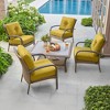 ARTPLAN Deep Seat Pillow and High Back Chair Cushions Outdoor Water Repellent Replacement Patio Seating Cushions - 2 of 4