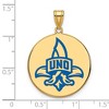 Black Bow Jewelry 14k Yellow Gold Plated Sterling Silver New Orleans Privateers NCAA Extra Large Pendant - 2 of 3