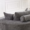 CAVINAS 55''L Chenille Swivel Sofa Chair Fluffy Sleeper 360 Degree Swivel Chair with Pillows for Living Room - 3 of 4