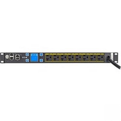 Eaton ePDU Metered 8-Outlet PDU - NEMA 5-20P - 8 x NEMA 5-20R - 120 V AC - 1920 W - Network (RJ-45) - 1U - Horizontal - Rack Mount