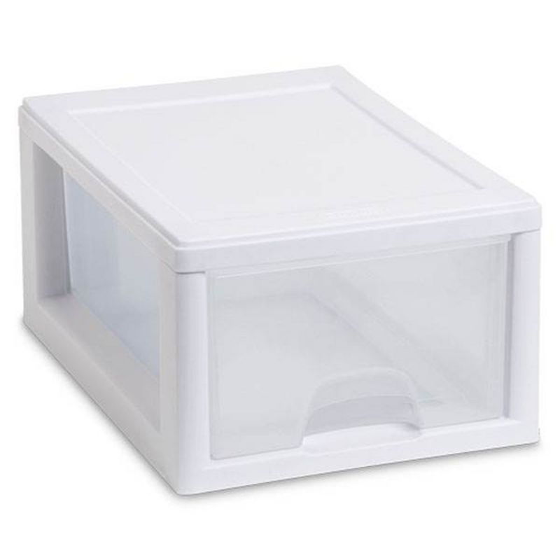 Sterilite Small Box Modular Stacking Storage Drawer Container Closet, 1 of 9