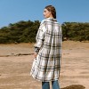 Women's Plaid Collared Front Button Jacket - Cupshe - 3 of 4