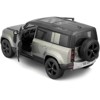 2022 Land Rover Defender 110 Green Metallic with Black Top and Sunroof 1/24 Diecast Model Car by Bburago - 2 of 4