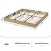 Jojoka Modern Solid Wood Platform Bed Frame, Floor-Standing, No Headboard, No Box Spring Needed, Minimalist Modern Design - 2 of 4
