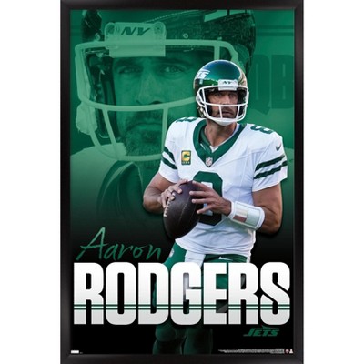 Trends International NFL New York Jets - Aaron Rodgers 24 Framed Wall Poster Prints