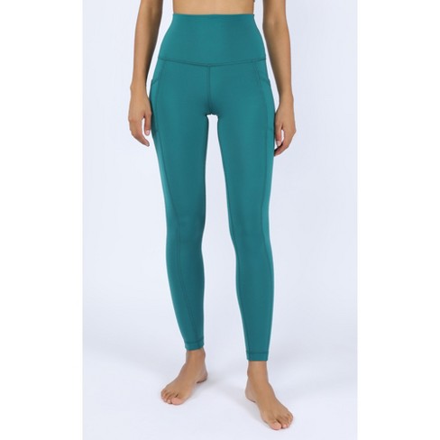 Yogalicious - Women's Polarlux Elastic Free Fleece Inside Super High Waist  Legging with Side Pockets - Pacific - X Small