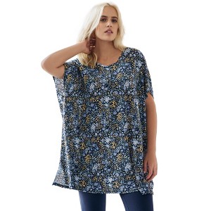 ellos Plus Size Oversized Tunic - 1 of 4