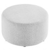 Modway Callum Large 29 in. Round Woven Heathered Fabric Upholstered Ottoman - 2 of 4