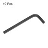 Unique Bargains Chrome Vanadium Steel L-Shape Repairing Tool Hex Key Wrenches Black 10 Pcs - 3 of 3