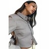 Women's Mazie Gingham Open Back Blouse - Et Clet - 3 of 4