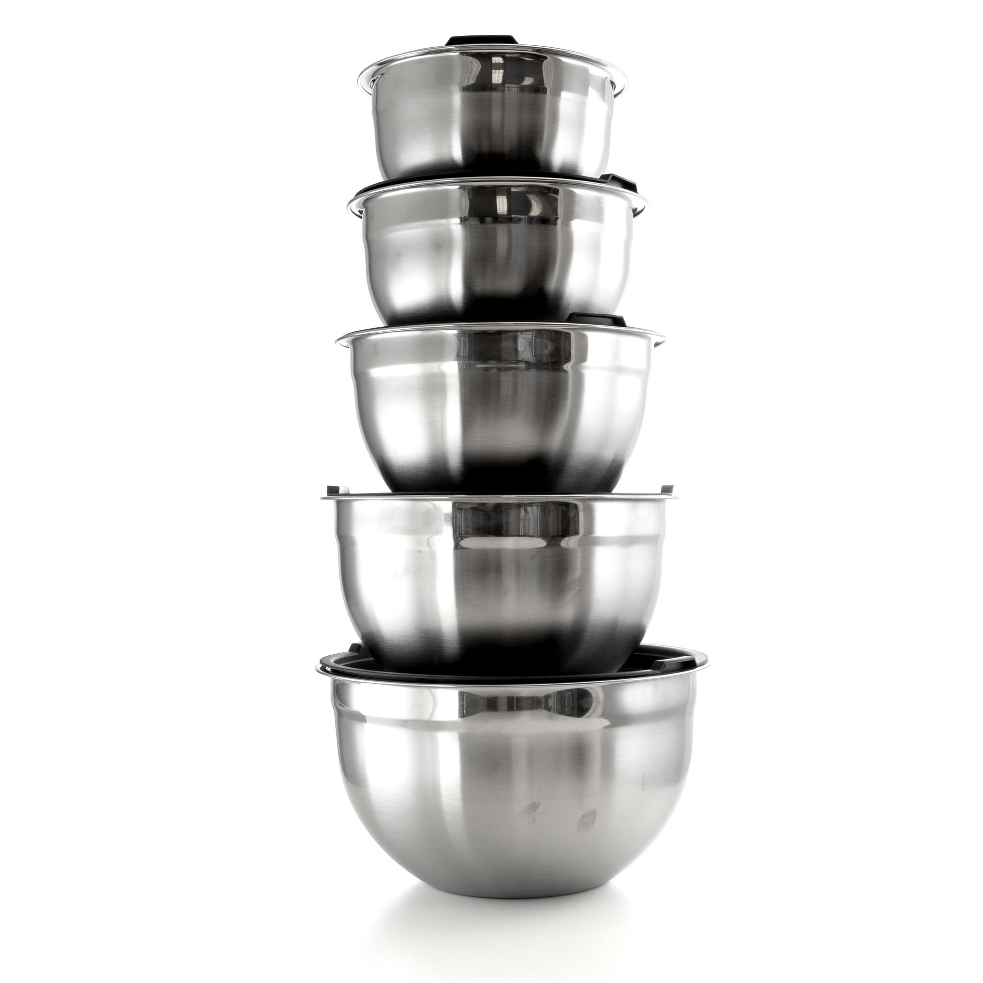 MegaChef 10 Piece Multipurpose Stackable Mixing Bowl and Lid Set