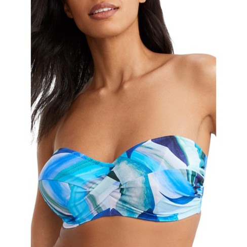 Escape to the Beach Twist Front Bandeau Swim Top