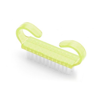 Unique Bargains Durable Translucent Horn Nail Brush 2.44"x1.38" 1 Pc