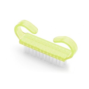 Unique Bargains Durable Translucent Horn Nail Brush 2.44"x1.38" 1 Pc - 1 of 4