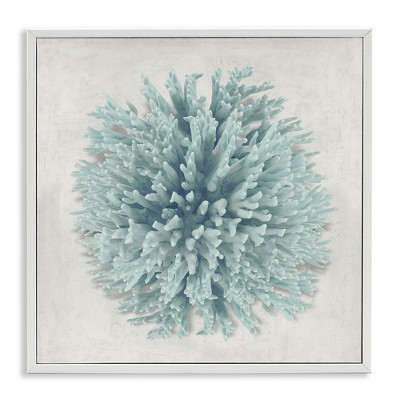 Stupell Industries Coral Ball Blue Sea Beach Design, 24" x 24"