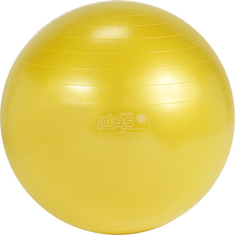 Gymnic Ball Plus 75 Fitness, Exercise and Therapy Ball - Yellow, 1 of 2