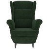 vidaXL Armchair Dark green Velvet, Plywood Standard Armchair Other - 3 of 4