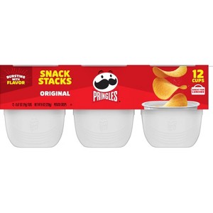 Pringles Snack Stacks Original Potato Crisps Chips - 8oz/12ct - 1 of 4