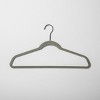 10pk Shirt Flocked Hangers White - Brightroom™