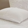 Okak Queen/King 3-Piece Tufted Cotton Palm Bed Duvet Cover Set/Comforter Set,Comfortable Lightweight Coverlet Bedding Sets - 3 of 4