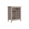 Vynxaria Castle Bar Cabinet - Modern Style, Light Gray Finish, 37.12" Height, Six Wine Cubbies - 4 of 4