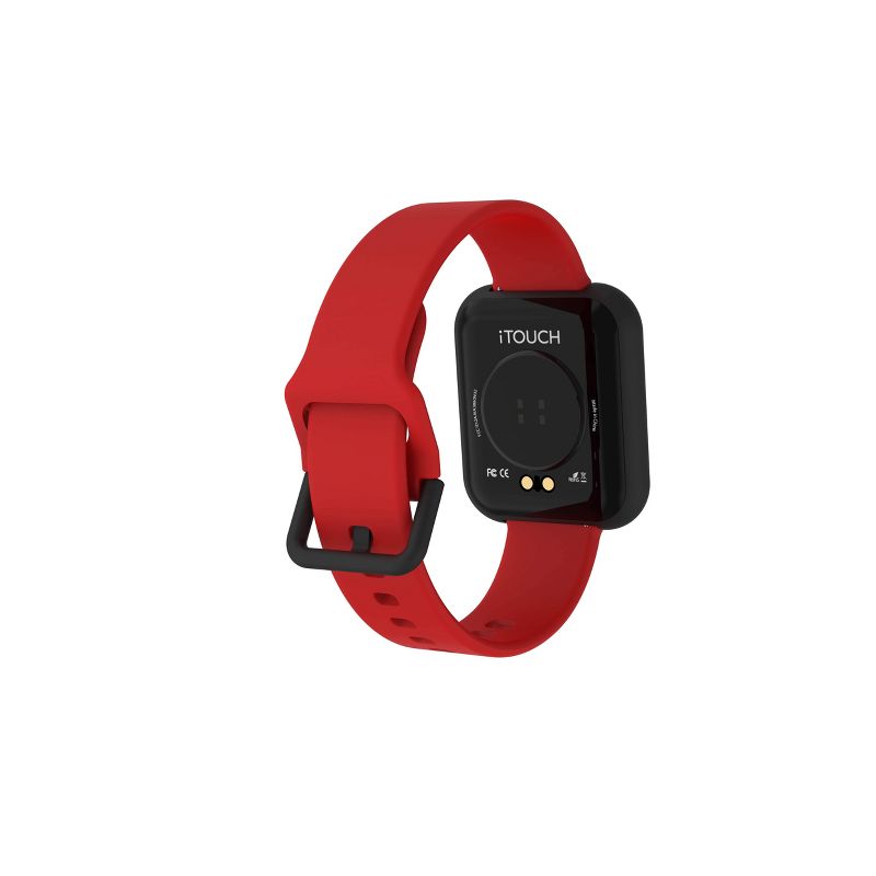 iTouch Air 3 Smartwatch: Black Case with Red Strap, 4 of 7