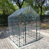 Mini Walk-in Greenhouse, 2 Tier, 8 Shelves, 56"Wx56"Dx76"H, Walk-in Plant Gardening Greenhouse, Grow Plant Herbs Flowers Hot House - 2 of 4