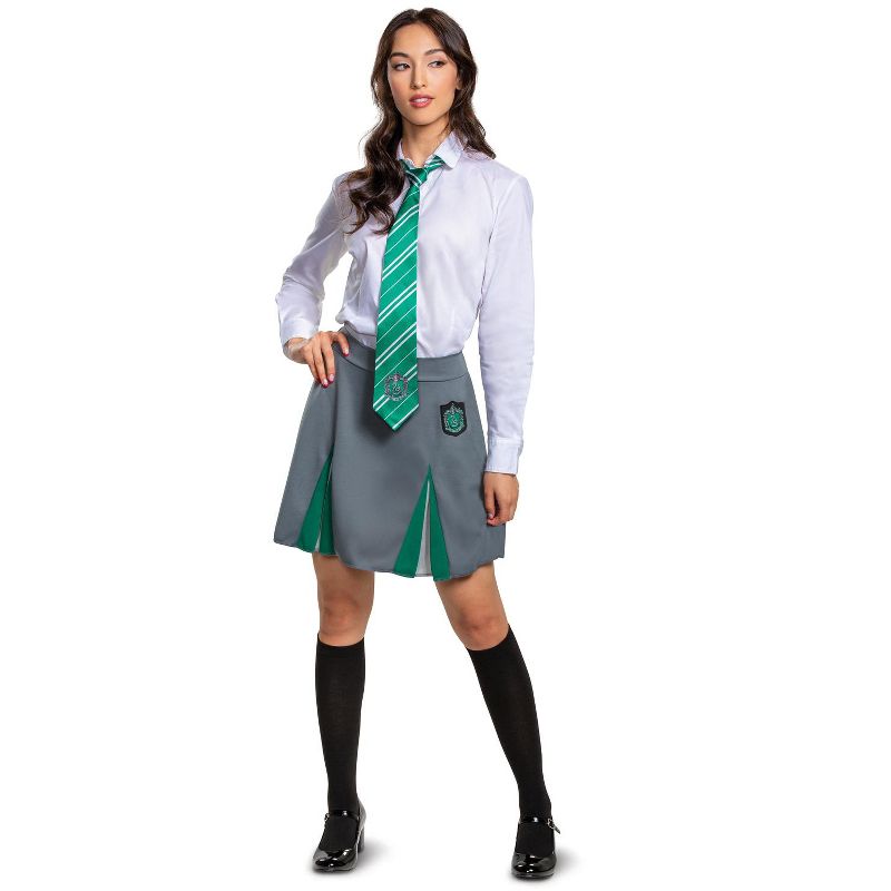 Harry Potter Slytherin Skirt Girls'/Women's Costume, 1 of 3