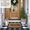 Gardenised Heavy Duty Coco Coir Doormat with Non Slip PVC Baking Embossed Welcome Design Coconut Fiber Floor Mat 18x30" - 4 of 4